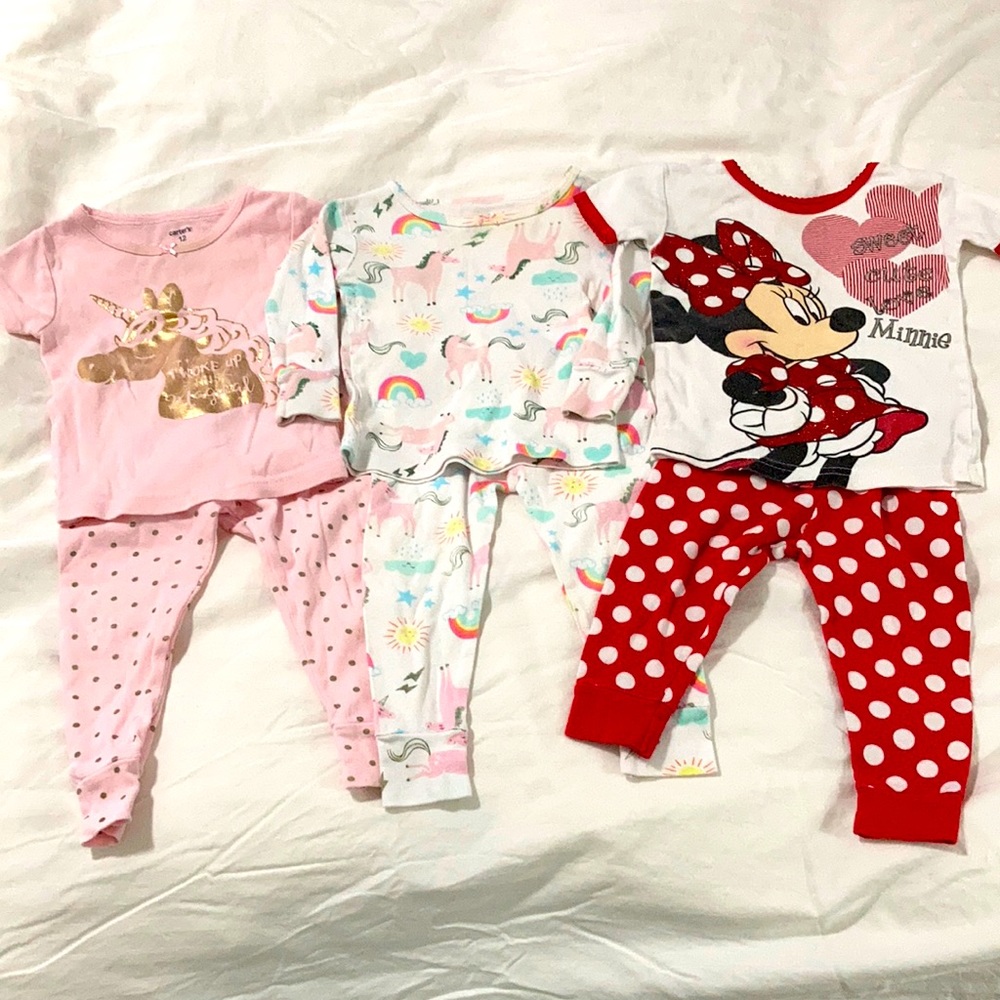 Bundle - 12mo girls’ PJs